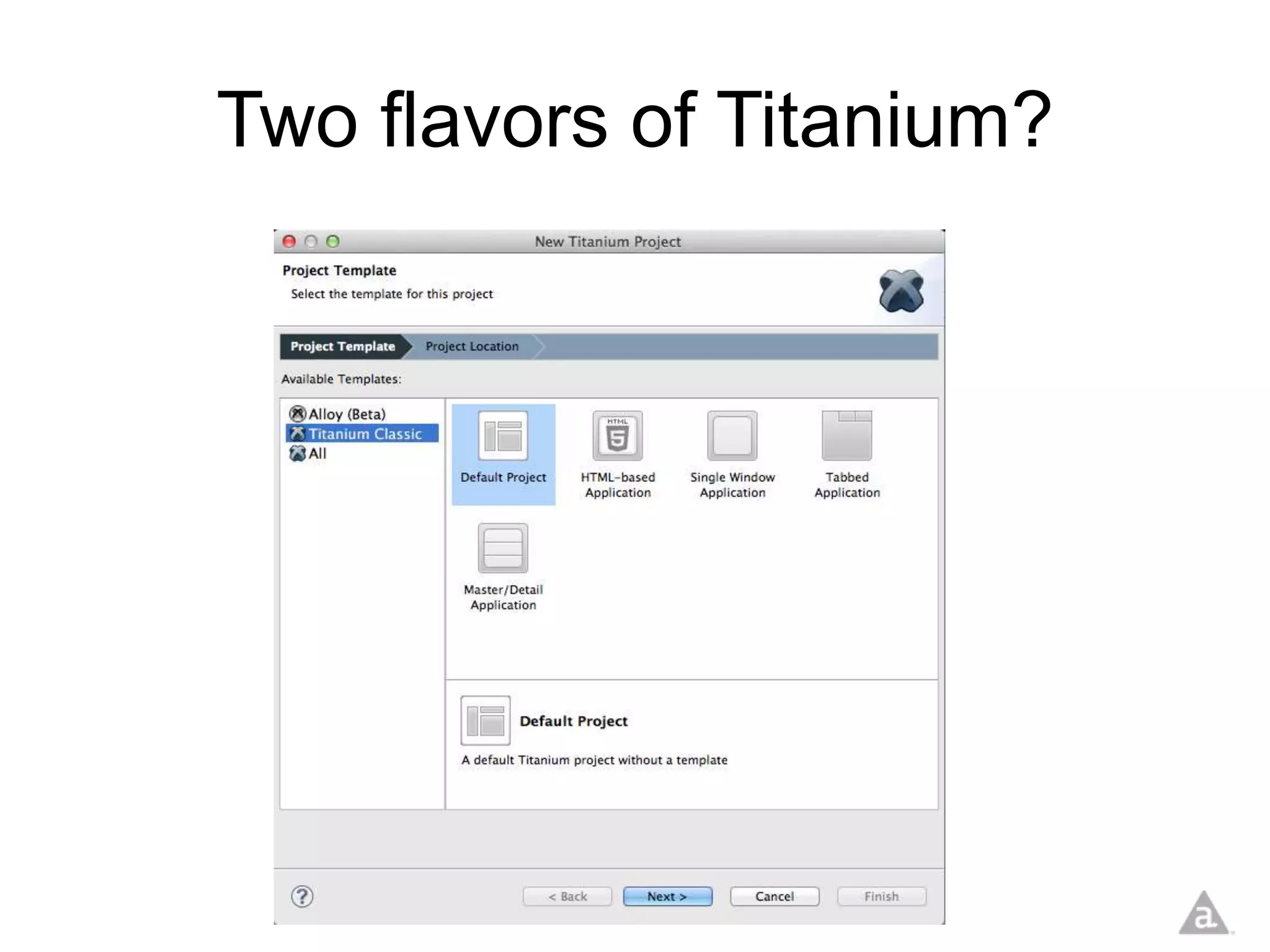 Two flavors of Titanium?
 