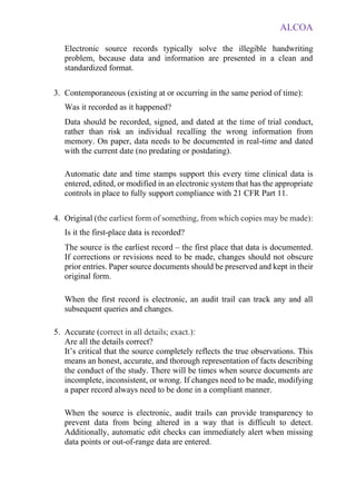 Alcoa using for data integrity | PDF