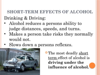 Alcohol effect on human metal and physical health | PPTX