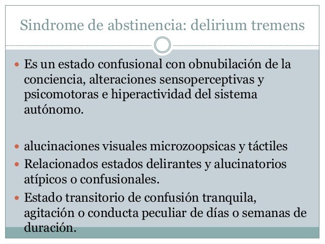 La patología somática a alcohólico abstinentnom el síndrome