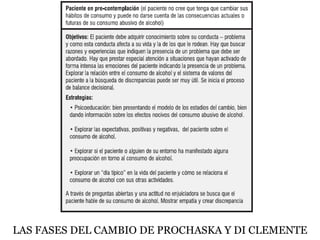 LAS FASES DEL CAMBIO DE PROCHASKA Y DI CLEMENTE
 