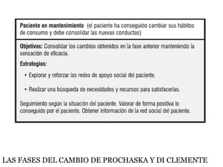 LAS FASES DEL CAMBIO DE PROCHASKA Y DI CLEMENTE
 