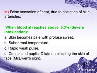 Volatile Poisons (Ethanol , Methanol)