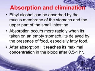 Volatile Poisons (Ethanol , Methanol)