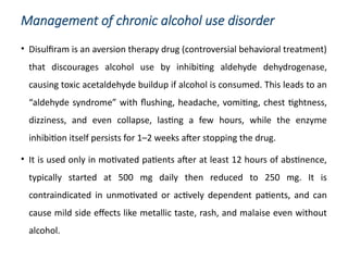 Pharmacology of Ethyl and Methyl Alcohols | PPTX