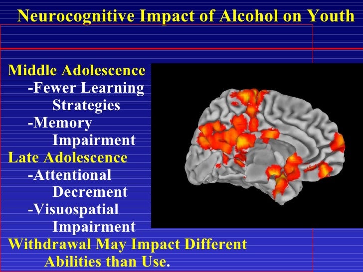 Alcohol And The Developing Adolescent Brain – DTUQS
