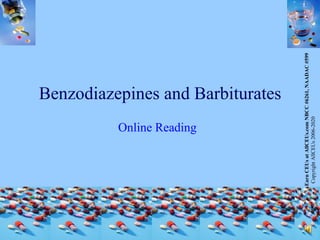 Benzodiazepines and Barbiturates Online Reading 