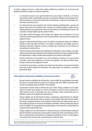 El alcohol y la COVID-19 lo que debe saber | PDF
