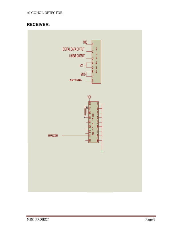 Alcohol Sensing Alert with Engine Locking Project