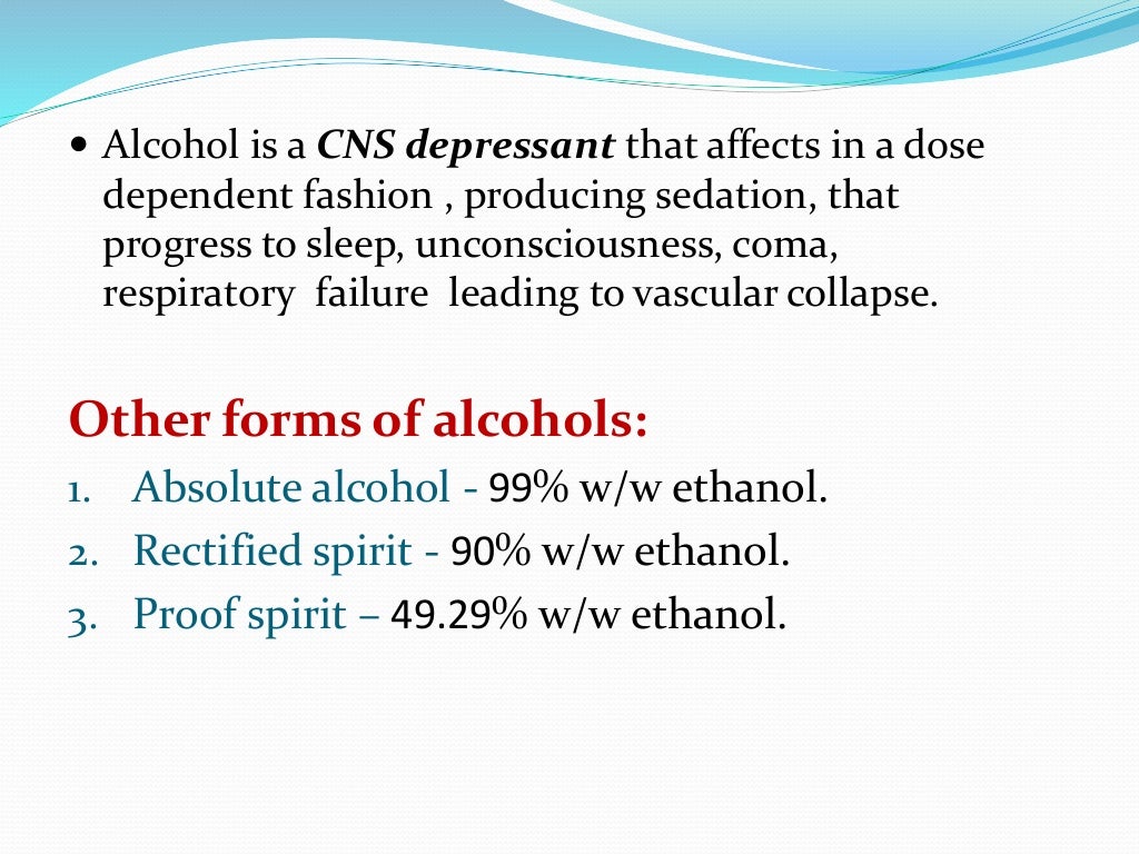 Alcohol & methyl alcohol