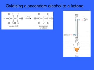 Oxidising a secondary alcohol to a ketone 