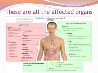 These are all the affected organs
 