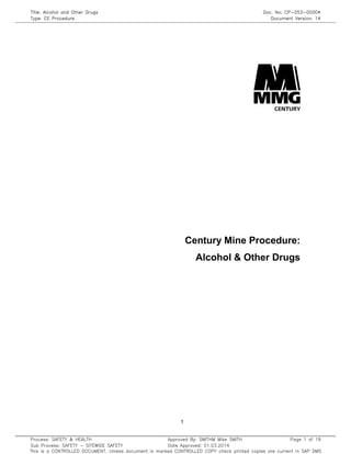 Alcohol and other drugs procedure[1]