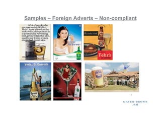Samples – Foreign Adverts – Non-compliant




                                      7	
 