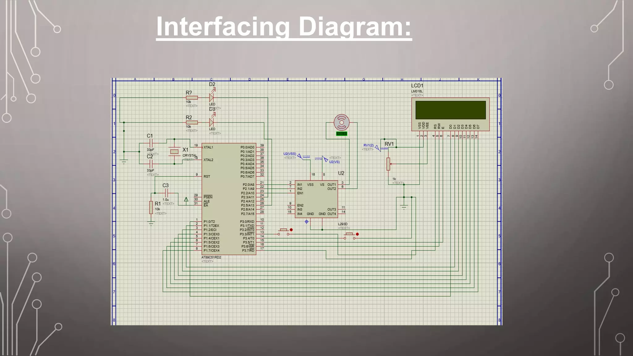 Interfacing Diagram:
 