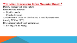 Alcohol determination in quality control | PDF