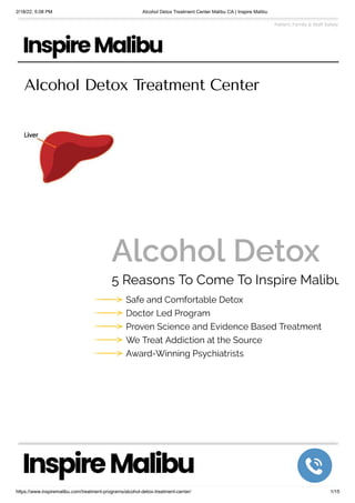 Alcohol detox treatment center