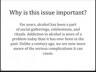 Alcohol & drinking presentation | PPT