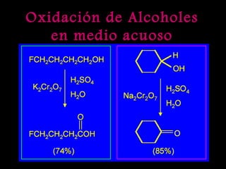 Oxidación de Alcoholes en medio acuoso 
