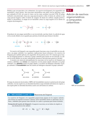 química orgánica temas de alcoholes y reacciones | PDF