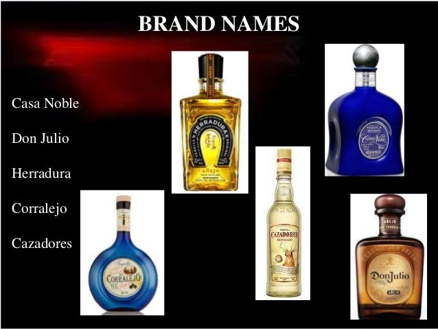 alcoholic drink names