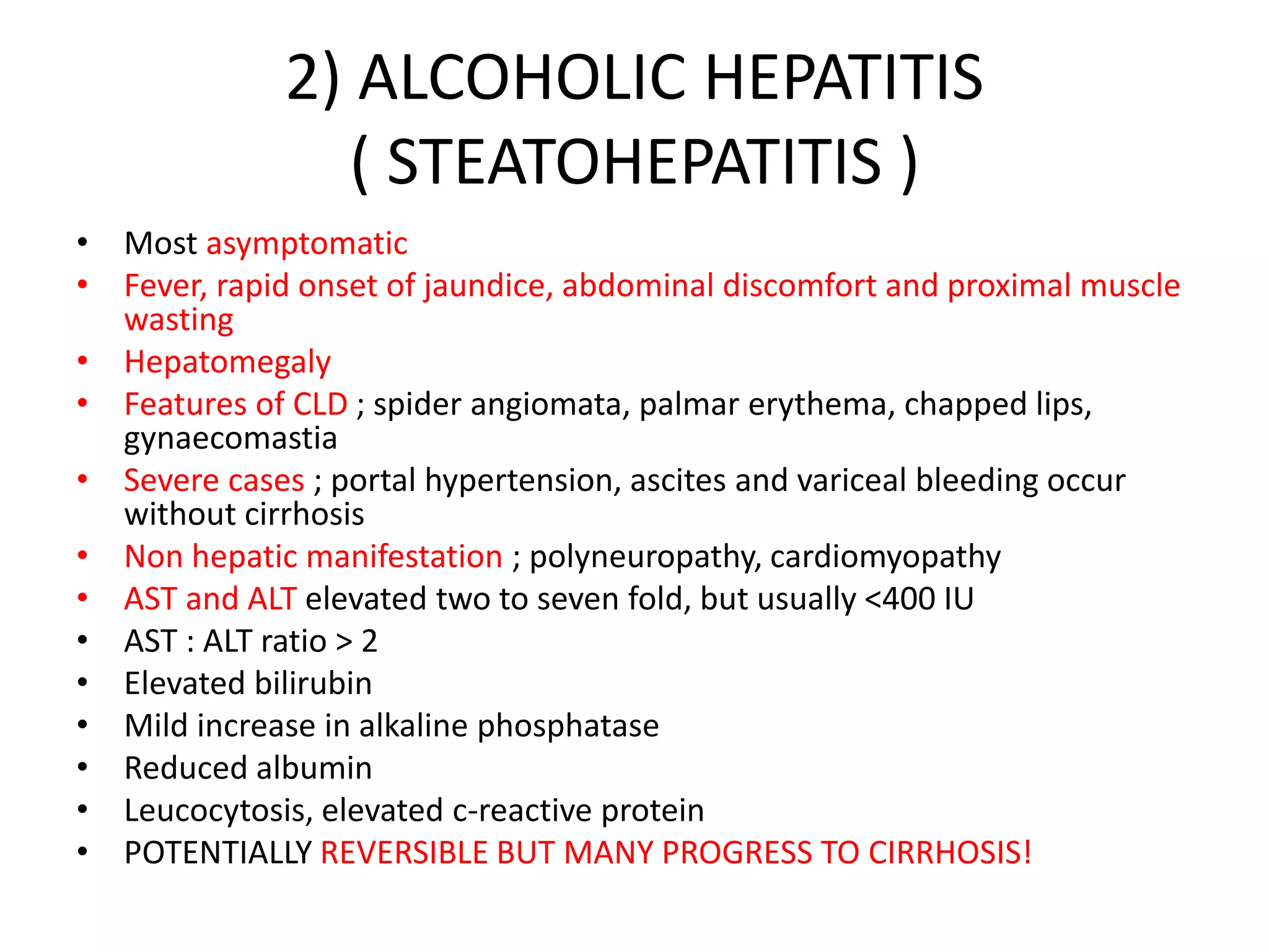 Alcoholic hepatitis | PPTX