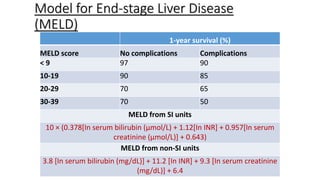 Meld Ranges Alcoholic liver disease by Sunil Kumar Daha | PPTX