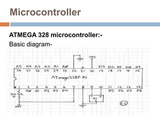 Microcontroller
ATMEGA 328 microcontroller:-
Basic diagram-
 
