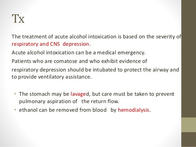 Alcohol intoxication