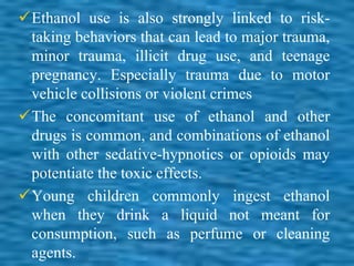 Alcohol intoxification | PPTX