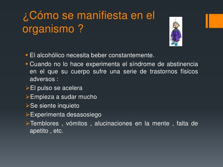 Se ha ido del marido del alcohólico echo de menos