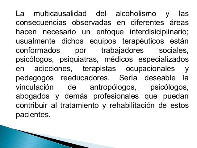 El té conventual de la dependencia alcohólica su composición
