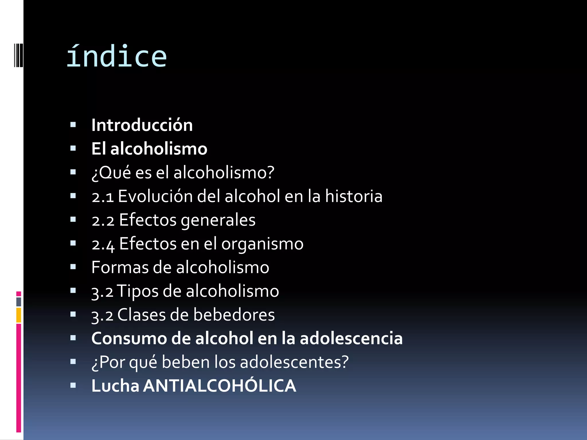 examen extraordinario Alcoholismo en los adolecentes | PPT