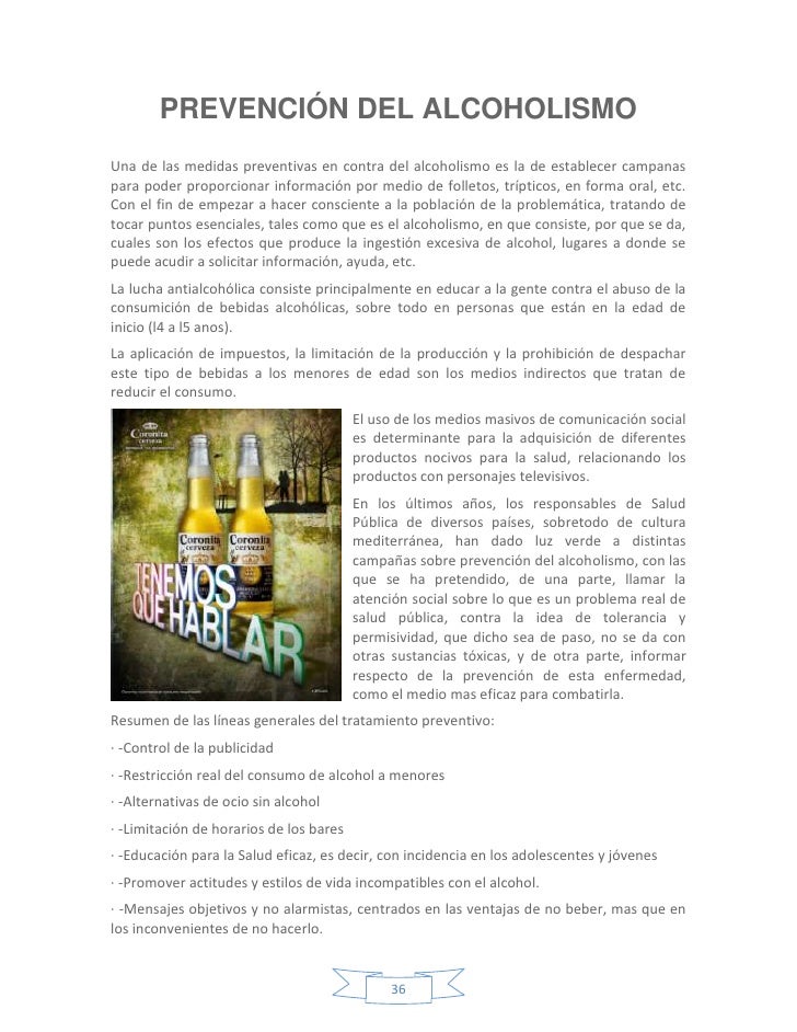El estado en la lucha contra la narcomanía y el alcoholismo