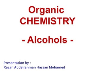 Organic Chemistry Alcohol presentation