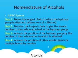 Alcohols | PPTX