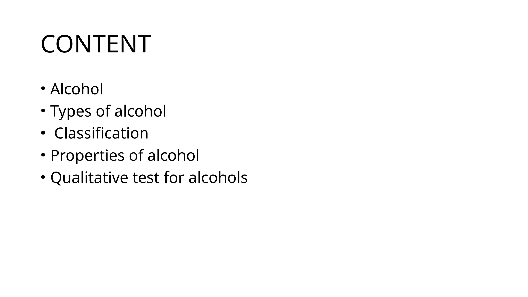 Presentation on alcohol, types of alcohol and properties of alcohol | PPTX