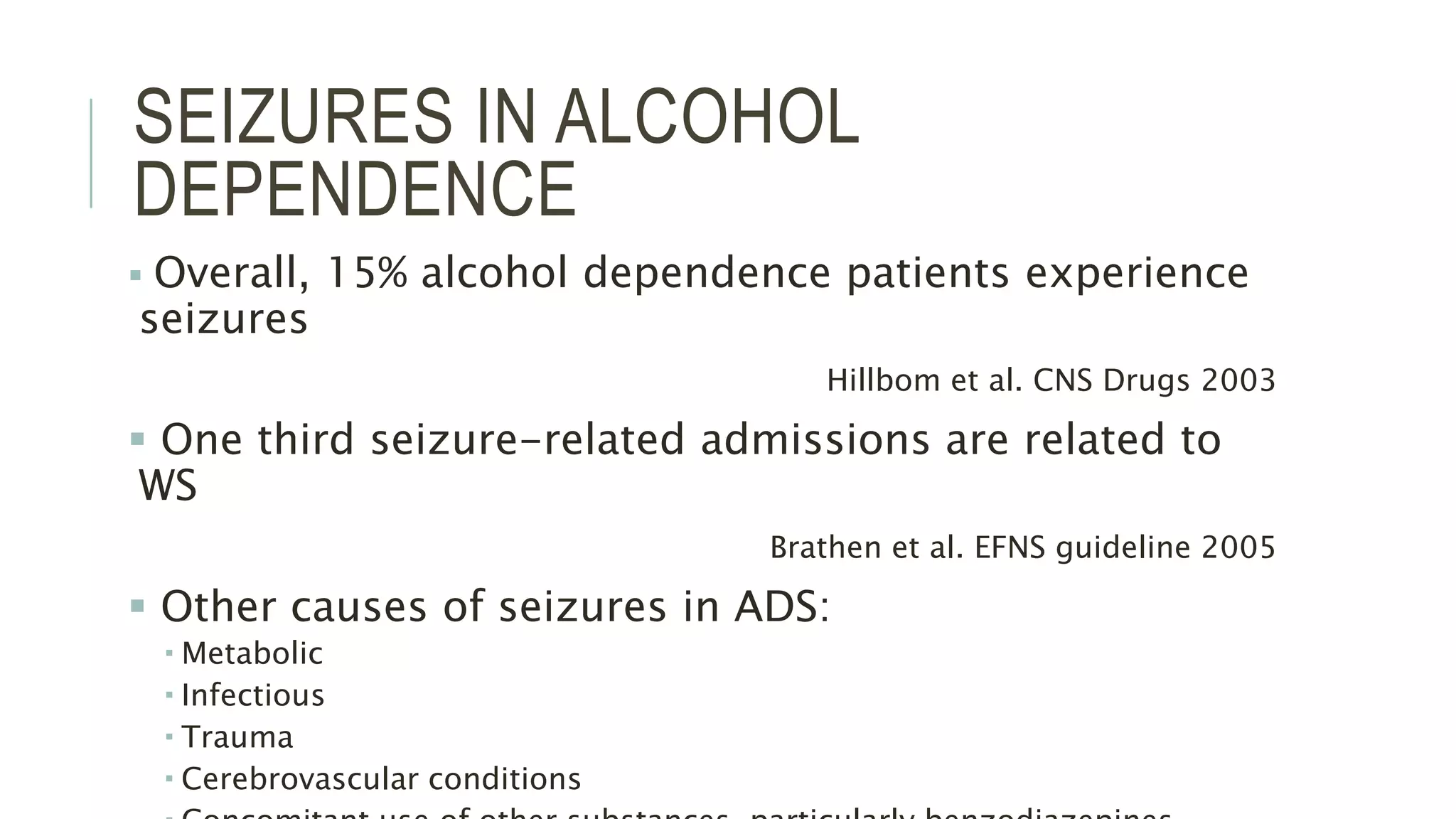 Alcohol withdrawal management | PPTX