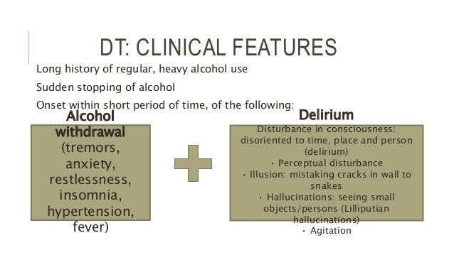 Alcohol withdrawal management