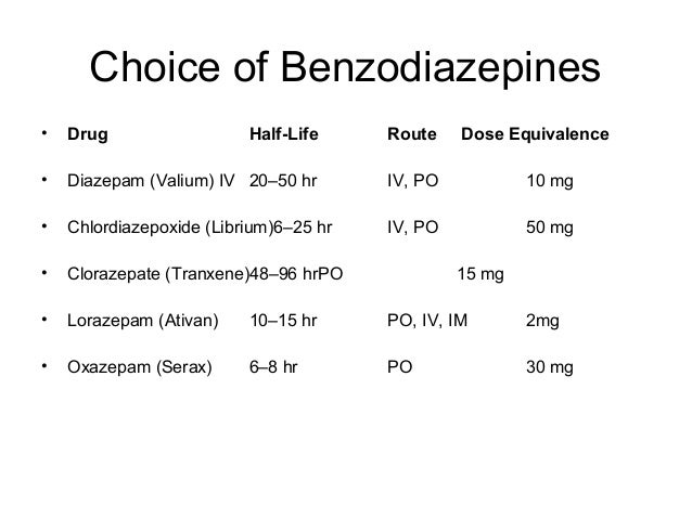 For ativan alcohol versus withdrawal valium