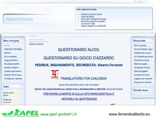 www.apel-pediatri.it www.ferrandoalberto.eu
 
