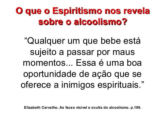 A codificação de termo de alcoolismo