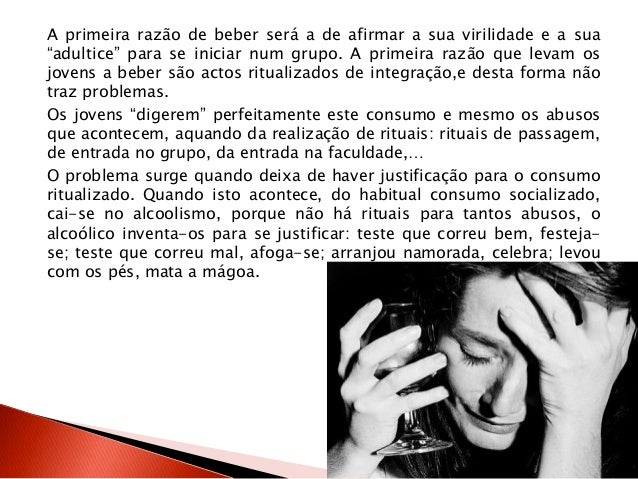 Como fazer para que o marido não bebesse em absoluto