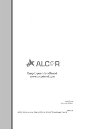 Alcor Fund Employee Handbook