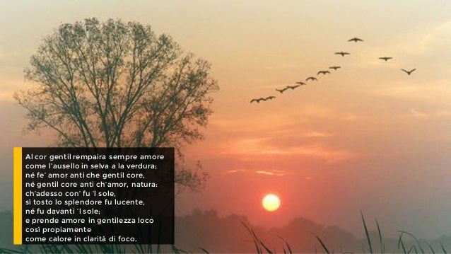 Al cor gentil rempaira sempre amore