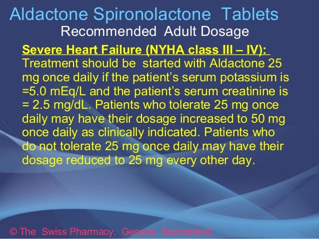 Aldactone Medication Classification