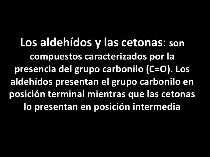 Aldehidos y cetonas