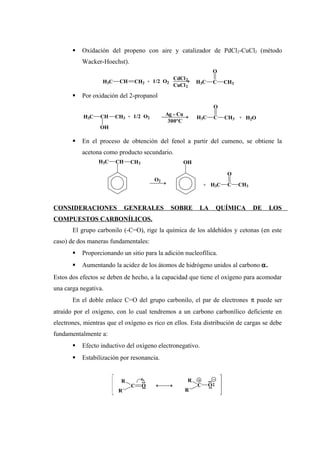 Aldehidos y cetonas - Quimica Organica | DOC