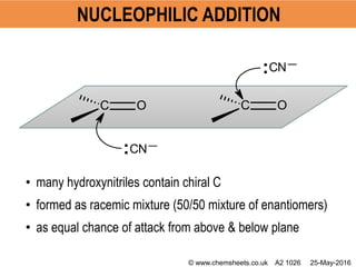 Hydroxynitrile Examples през на англ-Aldehydes-and-ketones.pptx
