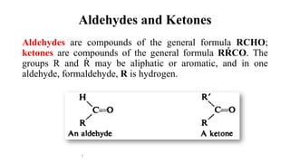 Aldehydes and Ketones Biochemistry presentation | PDF